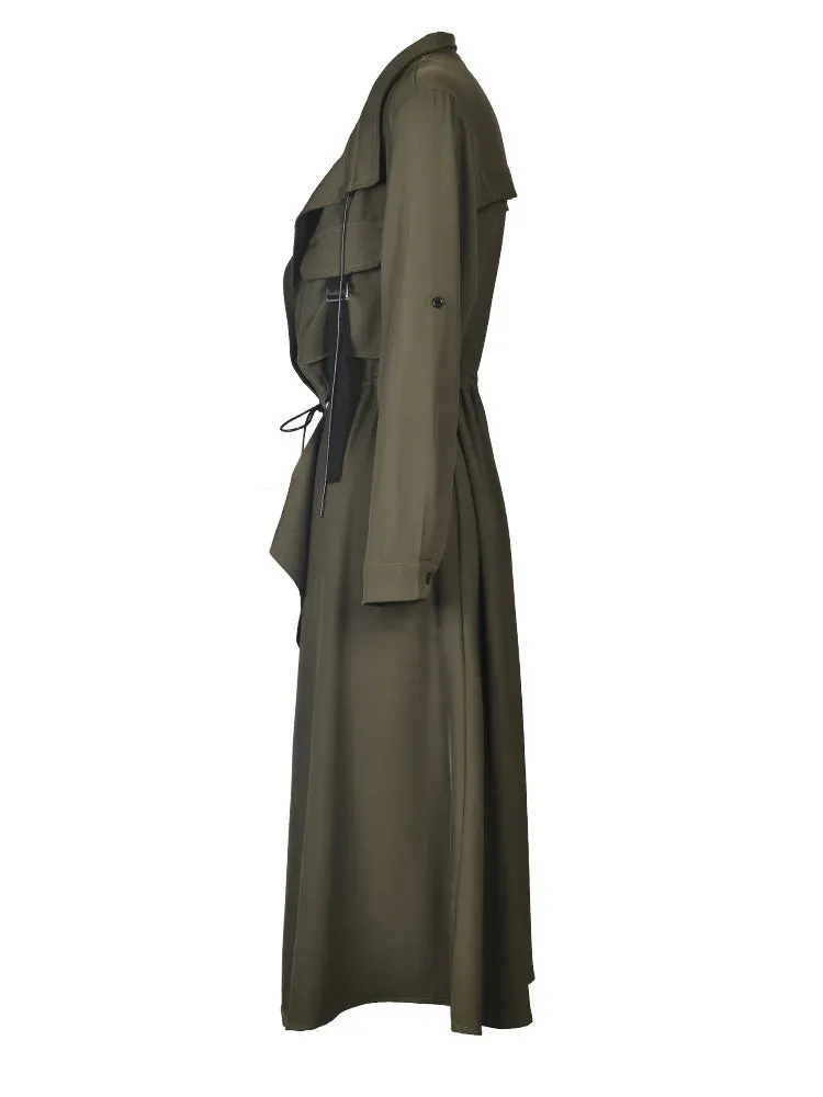 Women's Drape Lightweight Trench Coat