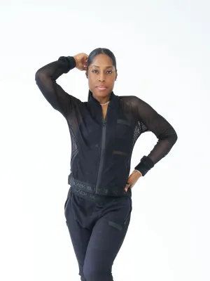 Women's Mesh Zipper Jacket