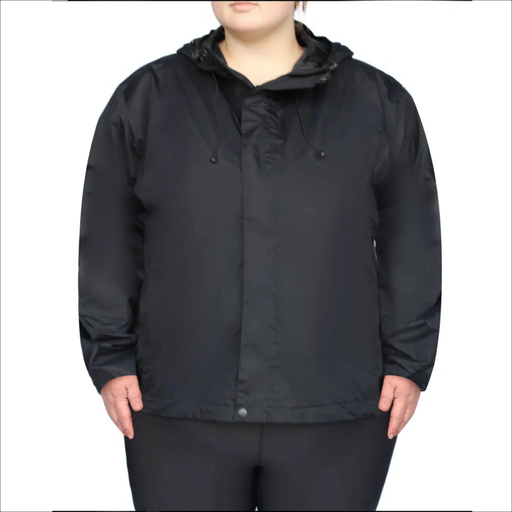 Women’s Plus Size Packable 1X-6X Windbreaker Rain Jacket