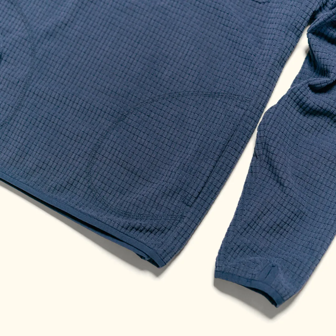 Yosemite Waffle Fleece Pullover | Mesa Blue